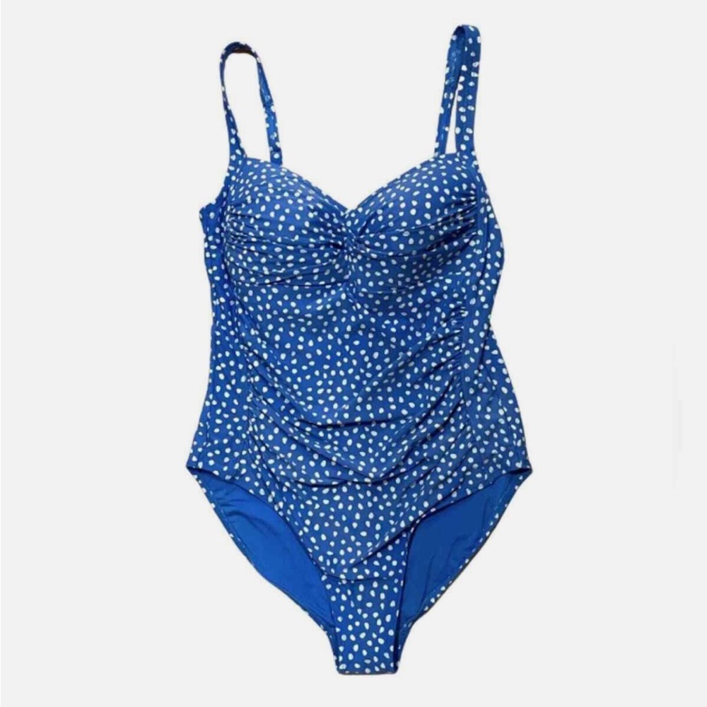 NIPTUCK - Blue Polka Dot Swimsuit - Size 6